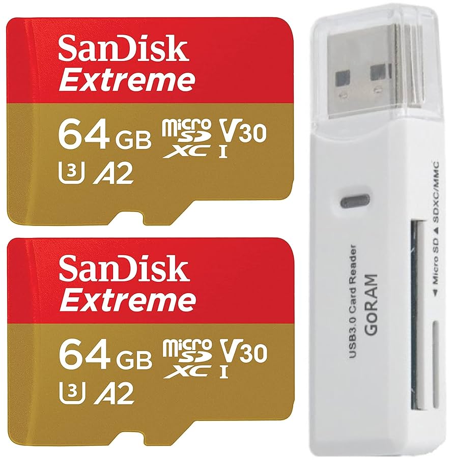Amazon.com: SanDisk 64GB (2 Pack) Extreme microSDXC 170MB/s